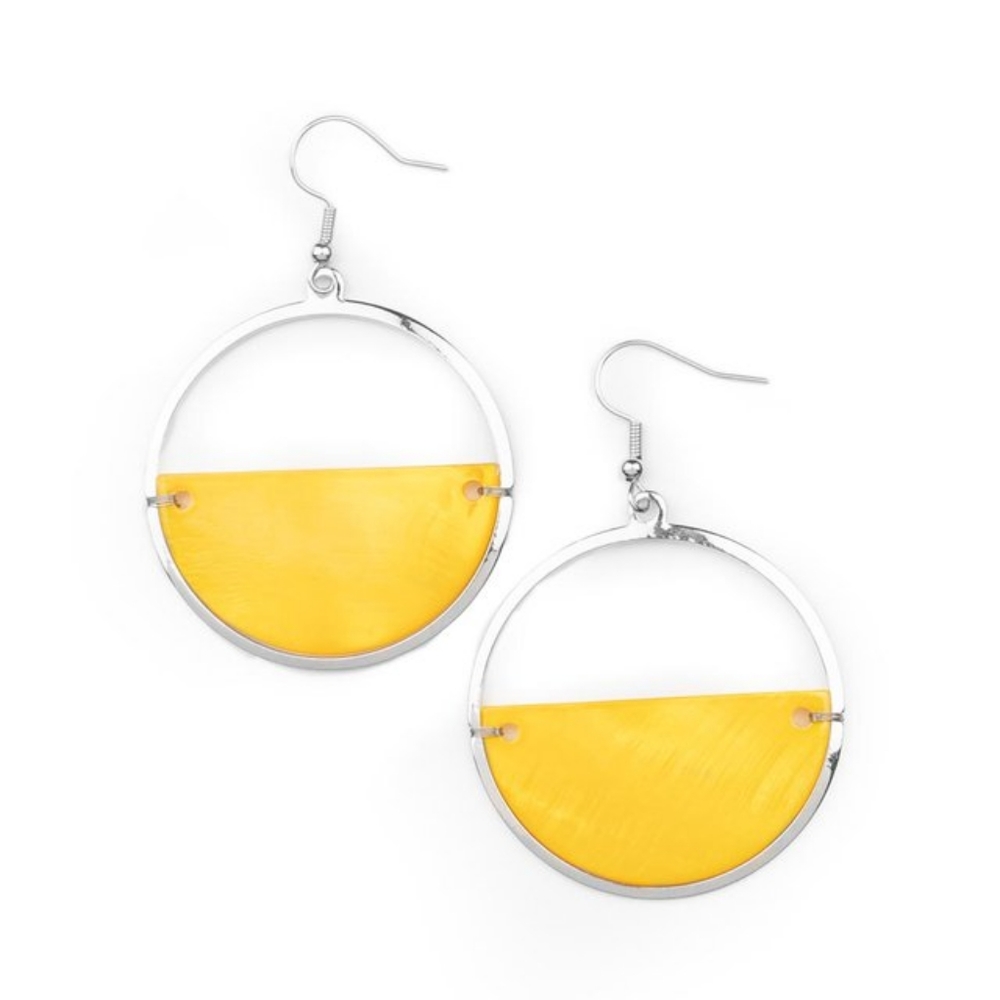 Seashore Vibes - Yellow Earrings